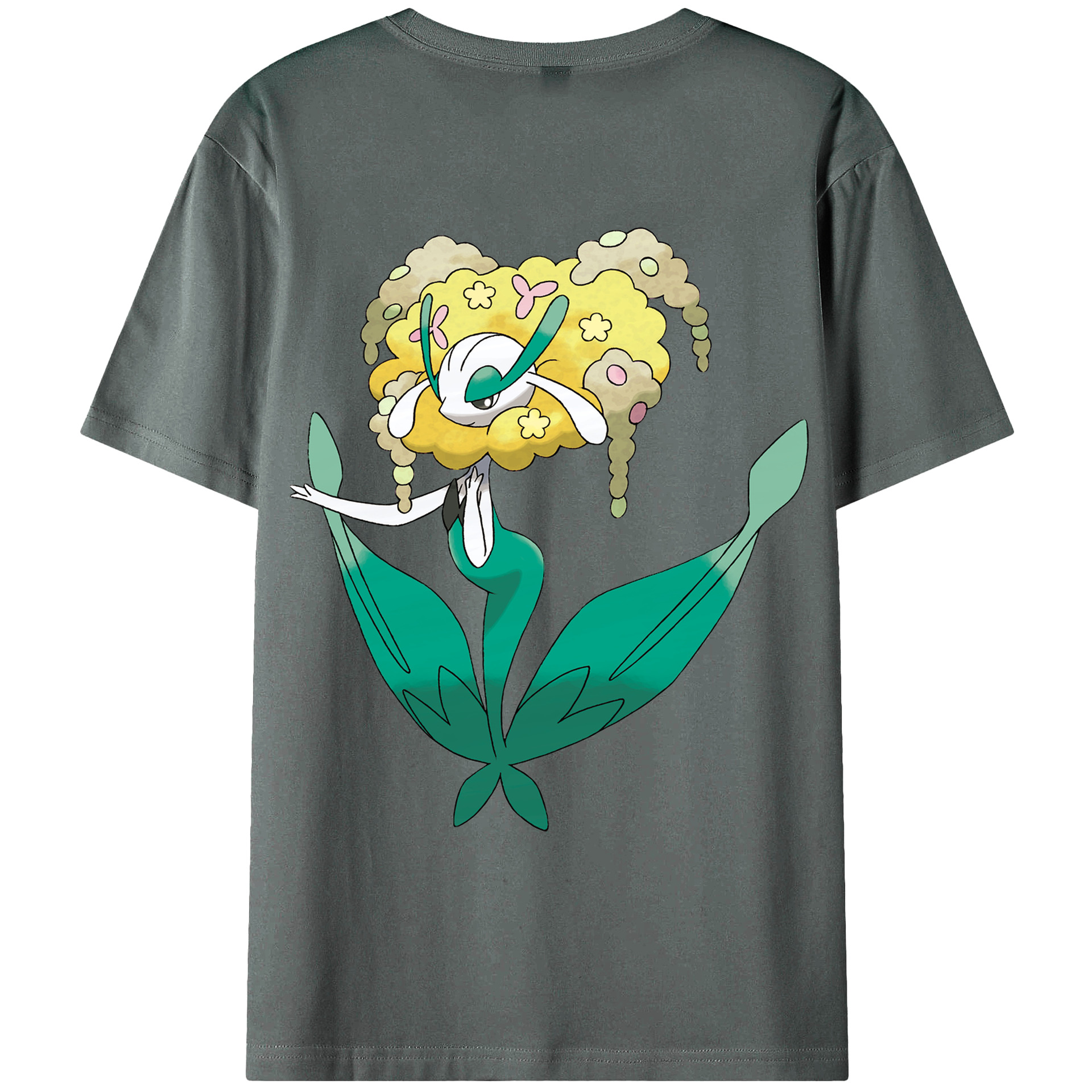 （画像用） ポケットモンスター Pokémon 綿100％ メンズ半袖Tシャツ（バックプリント） 通気性